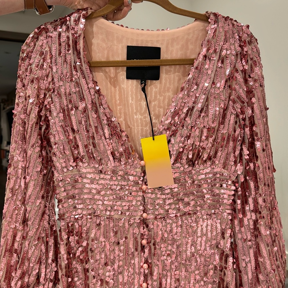 sequin mini dress! Pink sparkle